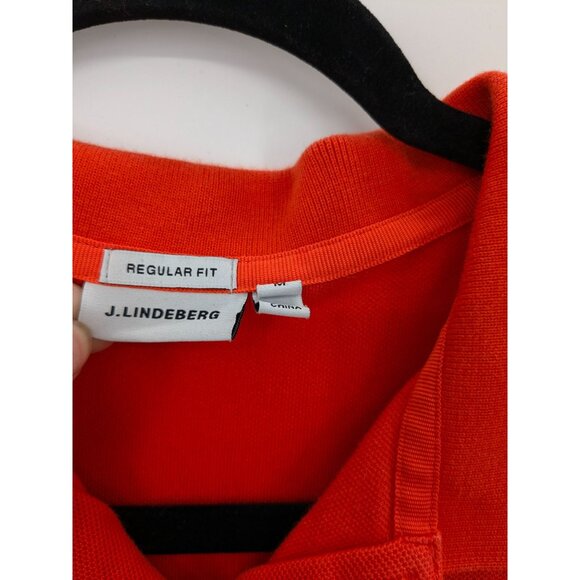 J Lindeberg Polo Shirt Men Size M Regular Fit Golf Tennis Athleisure Performance - Picture 6 of 11